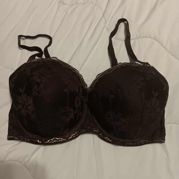 Victoria's Secret Bra Size 34DDD Dream Angels Lined Demi Black - Picture 1 of 1
